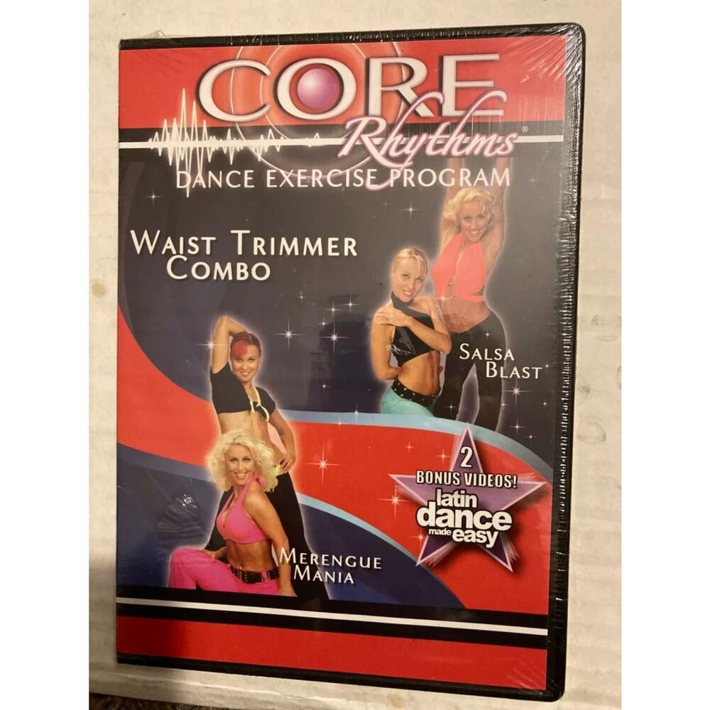 Core Rhythms Dance Exercise: Waist Trimmer Combo (DVD) Brand New Sealed
